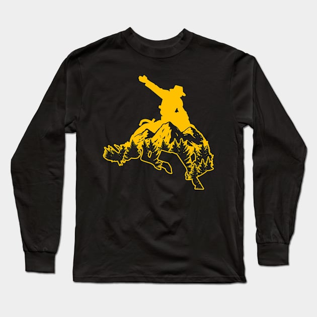 Country Horse Cowboy Long Sleeve T-Shirt by shirtsyoulike